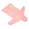 Kids Rain Ponchos with School Bag Cover Reusable Snap Button