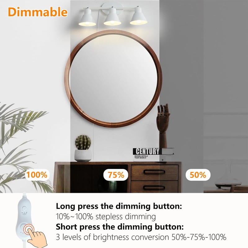 vivihobb 4 Light Plug in Track Lighting Kit,Modern Plug in