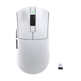 KYSONA Jupiter SE Wireless Gaming Mouse, 26000 DPI Optical Sensor, Ultralight 46G, 300 Hr Battery Life, 5 Programmable Buttons for PC/Mac/Laptop, White