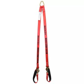 Boxer Tool V Bridle Tow Straps 2" x 6' Snap Hooks 10,000 LBS Rollback, Car Hauler BoxerTool