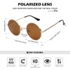 Pro Acme Retro Small Round Polarised Sunglasses for Men Women