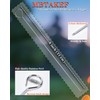 8 Inch Metal Skewers for Grilling(12 PCS),2.5mm Thickened Stainless Steel