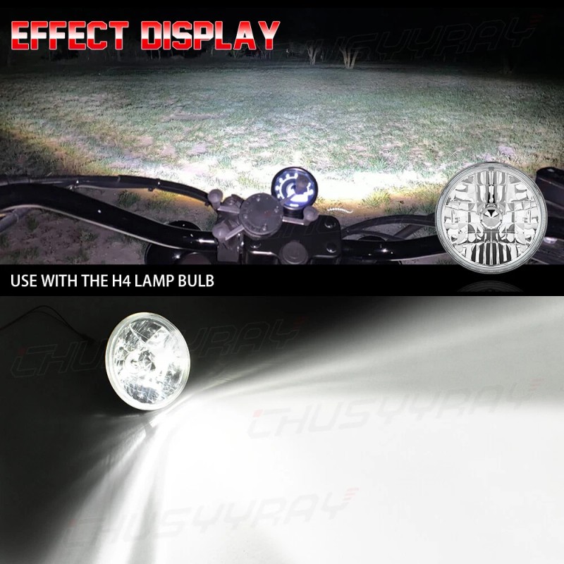 CHUSYYRAY 4PCS 5-3/4" 5.75" LED Headlights HI/LO Beam for Pontiac