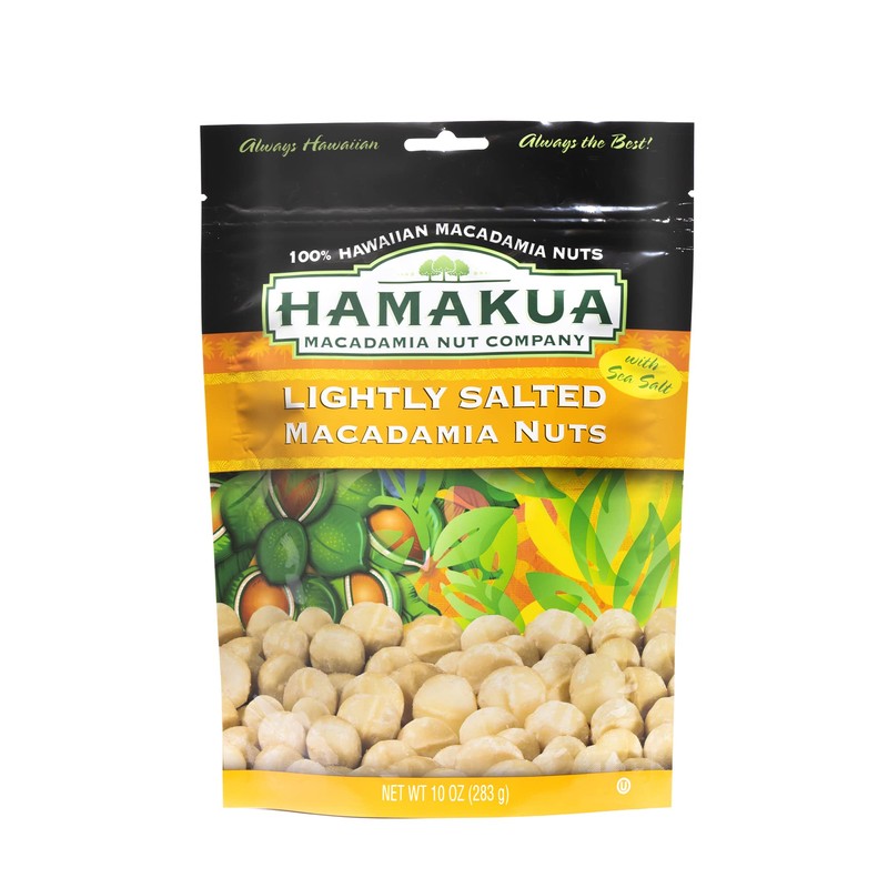 Hamakua Macadamia Nuts - Lightly Salted - Hawaiian Grown Dry