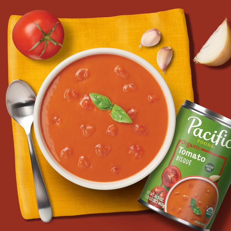 Pacific Foods Organic Tomato Bisque Soup, 16.3 oz Can