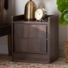 Baxton Studio Hale nightstands, Walnut Brown