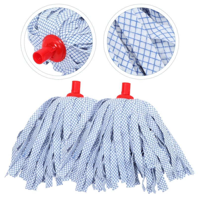 Ipetboom 2Pcs Mop Head Replacement Water-Absorb Mop Head Accessories Cleaning