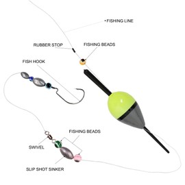LSHDCER 10 Pcs Floats Fishing Floats Fishing Floats Set Lighted Fishing Floats Style B