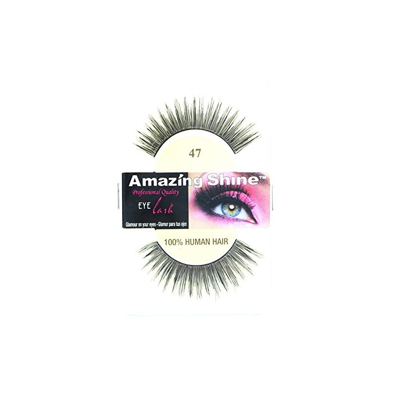 Amazing Shine Human Hair False Eyelashes - 47