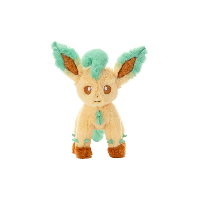 Pokemon Collapsed Plush, S, Leafeon, Height Approx. 7.1 inches (18