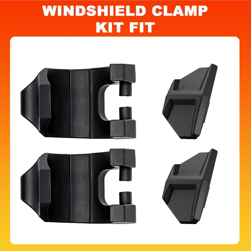 Lock & Ride Windshield Clamp Kit Fit For Polaris Rzr