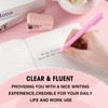 Fulmoon 50 Pcs Ballpoint Pens Bulk Retractable Comfortable Writing Pens