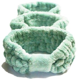 3 PACK Microfiber Bowtie Women Beauty Headbands, Extrame Soft & Ultra Absorbent, Comfort to Wash Makeup Mask Shower Facial Skincare Spa Thick Hair Ban