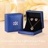 CDE Jewellery Sets for Women 925 Sterling Silver Heart Necklace