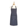 Butchers Stripe Adult Apron Long, Navy