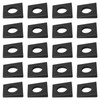 GBGS 20 Pcs 3/4" Square Beveled Washer,1-5/8" x1-5/8 Wedge Washers,Plain
