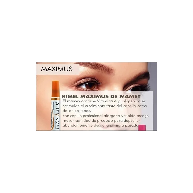 3pzs Maximus Rimel Microfibras Efecto Pestaña Postizas Mamey