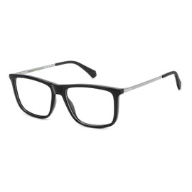 POLAROID Model PLD D497 Rectangular Eyeglass Frame for Men Made of Eco Co-Polyester (Includes Glasses Case)
