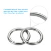 PATIKIL 1" Seamless Metal O Rings, 4 Pack 304 Stainless