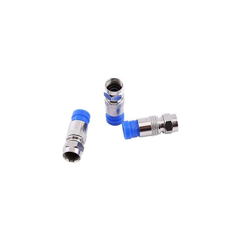 FTVOGUE RG6/RG59 Cable coaxial Separador de cables Compresión F Conector