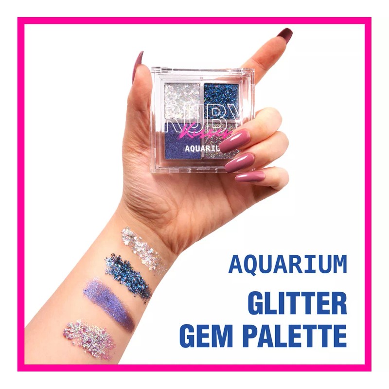 Ruby Kisses Paleta De Sobras Ruby Kisses Aquarius Glitter Gem
