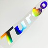Turbo Autoaufkleber Oilslick Hologramm Aufkleber Regenbogenfarben Tuningsticker Sticker Slickoil (Hologramm
