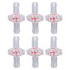 Fafeicy Pack of 10 Check Valve, 1-Way Translucent Tower Water