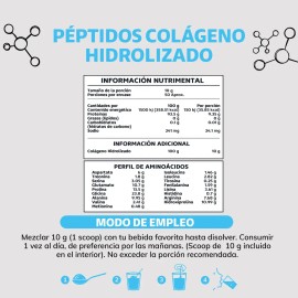 Péptidos Colágeno Hidrolizado Puro Tipo Iii 500 Días Disolución Rápida Polvo Sabor 100 Pastoreo Libre Colageno Beyond Vitamins