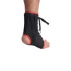 Maxar Canvas Ankle Brace (with Laces), Large, Black With Red