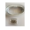 HomeElabador 4M WHITE WINDOW NET CURTAIN WIRE NET CORD CABLE