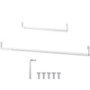 Threehoney Expandable Closet Rod for Wire Shelf Hanging Clothes Adjustable