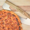 Lamson 14" Pizza Cutter and Rocker with Solid Walnut Handle