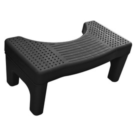 LVYKING Toilet Stool Poop Stool,Thickened Non-Slip Toilet Stool,6.7 Inch Plastic Toilet Stool for Adults and Kids,Black