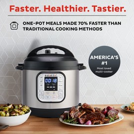 Instant Pot Instant Pot Duo 7-in-1 Electric Pressure Cooker, Slow Cooker, Rice Cooker, Steamer, Saut, Yogurt Maker, Warmer & Sterilizer, Includes App With Over 800 Recipes, Stainless Steel, 6 Quart