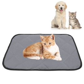 Oxford Cloth Portable Square Summer Waterproof Pet Sleeping Ground Mat Car Pad Accessories for Cats DogsGray XL