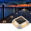 VOLISUN Solar Driveway Lights Dock Deck Light 8-Pack,2 Colors in