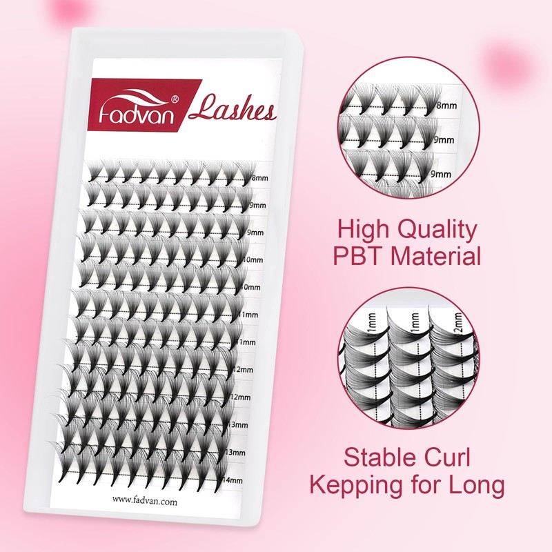 Volume Eyelashes, Pre-Fanned 16D Prefabricated Russian Eyelash Extension Volume Bouquet,
