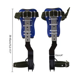 Gdrasuya10 Climbing Spike Adjustable Tree Climbing Gear with Extra Multi-Functional Straps Safety Belt Rope Tree Climbing Tools for Outdoor Jungle Fruit Picking,Max Load 330.69Lbs,Blue