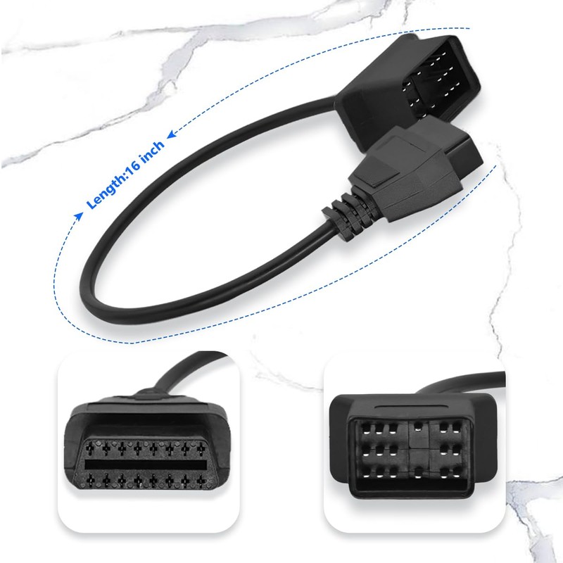 PARANNIC OBD2 Adapter Cable for Toyota Vehicles - 17Pin OBD2