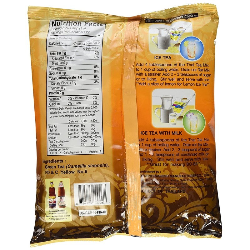 Thai Iced Tea Traditional Restaurant Style,1 pack of 16 oz