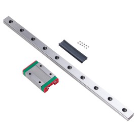 ANWOK MGN9 Linear Rail Guide 400mm/15.74 inch with MGN9-H Type Linear Bearing Sliding Block for CNC xyz DIY Engraving Machine