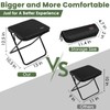 MOONCY Portable Stool, 13 Inch Small Folding Stool for Adults,
