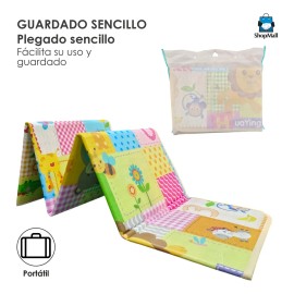 Tapete De Bebé Gateo Multiusos Espuma Juegos Seguridad Color Amarillo Letras y números