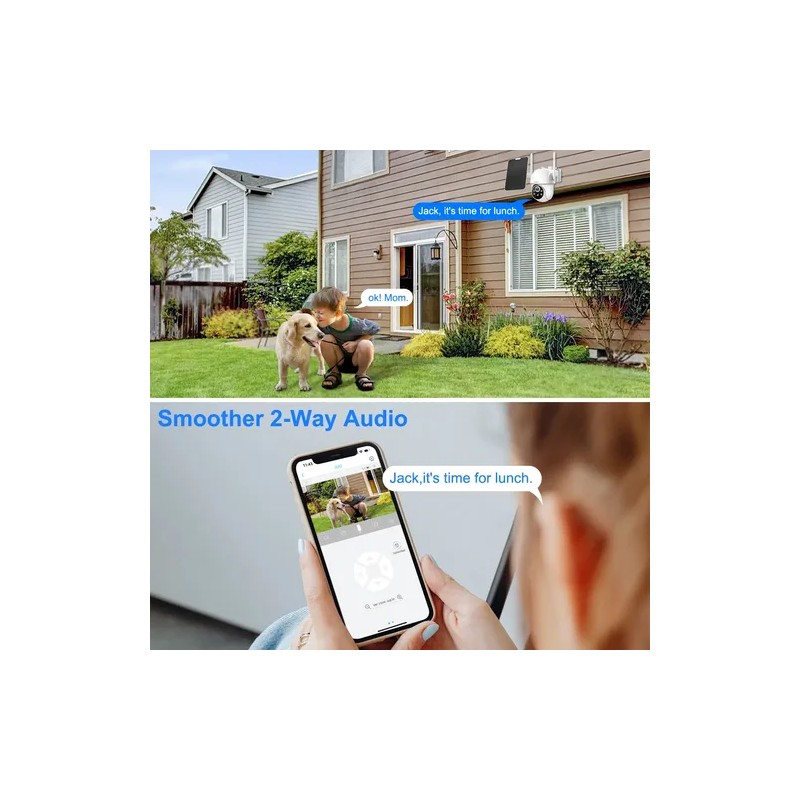 OJO 4G Cámara Vigilancia Exterior SIM Solar Inalámbricos 8MP Cámara