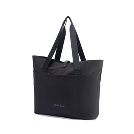 PAPAZAU 3-In-1 Women Tote Bag, Large Shoulder Tote Bag Handbag, Convertible Tote Backpack for Work, Travel (Black), Black, Large