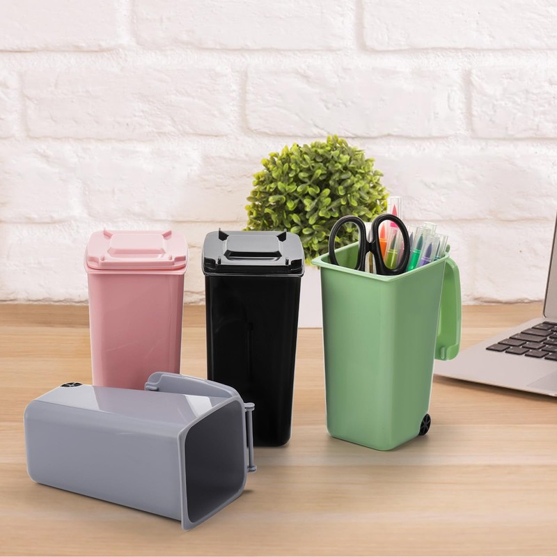 Goaste 12 Pack Mini Desk Trash Can, 22 OZ Tiny