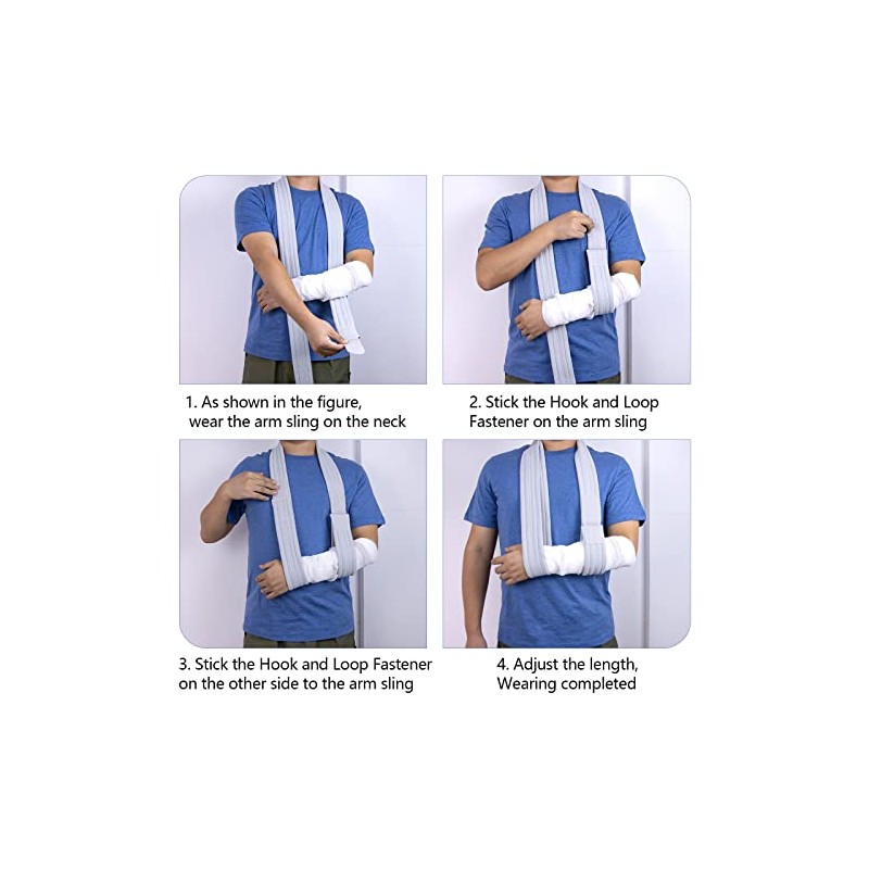 Arm Sling Adjustable Shoulder Support Sling (Purple)