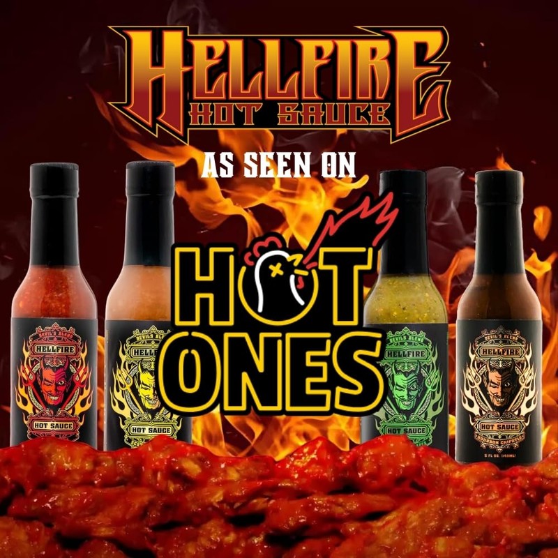 Hellfire Hot Sauce Devil's Blend Gift Pack - Gourmet Hot