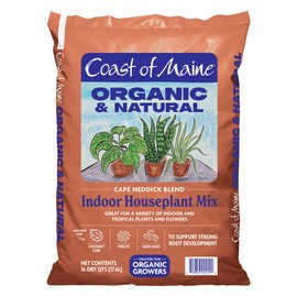Coast of Maine (16qt) Cape Neddick Blend Organic and Natural, Indoor Houseplant Mix, Great for Indoor and Tropical Plants and Flowers