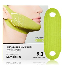 Dr.Melaxin CACTOX V-Lifting Mewing Band – Cactox + Caffeine + Collagen Double Chin Lifting Band for Sagging Jawline & Facial Puffiness | 115.49% Jaw & Chin Lifting Improvement | Korean V-Line Lifting
